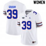 Women's Florida Gators #39 Fenley Graham NCAA Nike White Authentic Stitched College Football Jersey IVE7862ZR